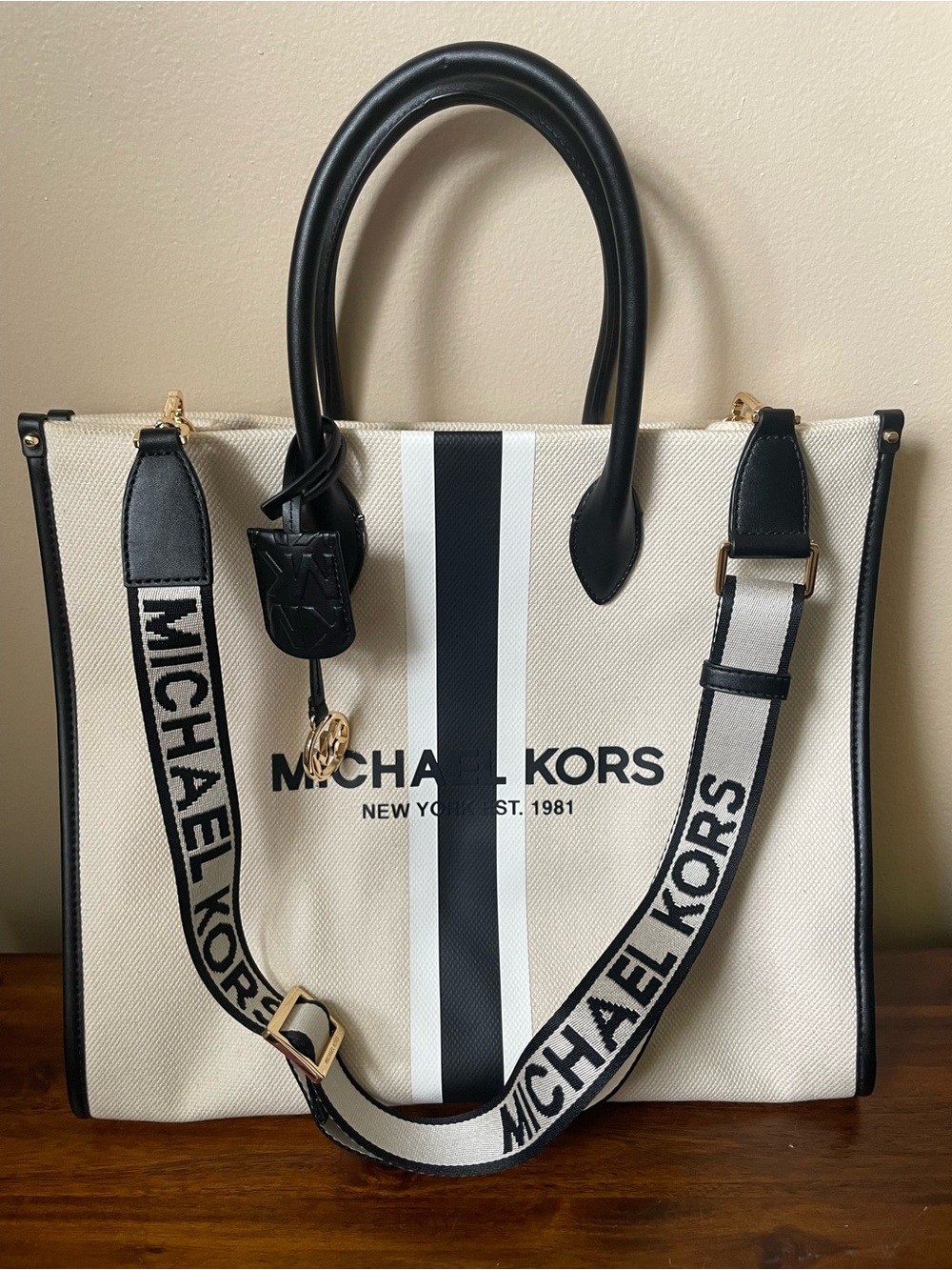 Large Michael Kors Canvas Bag